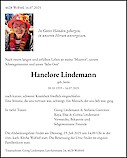 Necrologio Hanelore Lindemann, Wolfwil
