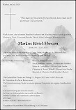 Necrologio Markus Bittel-Ehrsam, Riehen