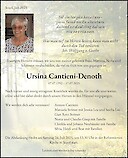 Necrologio Ursina Cantieni-Denoth