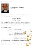 Necrologio Hugo Hofer
