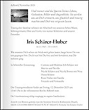 Necrologio Iris Schärer-Huber