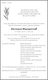 Todesanzeige Hermann Wanzenried
