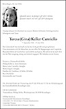 Avis de d&eacute;c&egrave;s Teresa (Gina) Keller-Carniello