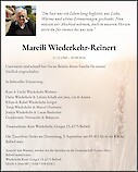 Avis de d&eacute;c&egrave;s Mareili Wiederkehr-Reinert