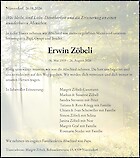 Avis de d&eacute;c&egrave;s Erwin Z&ouml;beli