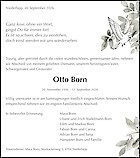 Avis de d&eacute;c&egrave;s Otto Born, Niederbipp