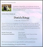 Avis de d&eacute;c&egrave;s Daniela R&uuml;egg