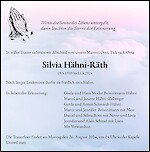 Necrologio Silvia Hähni-Räth