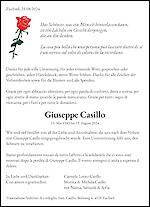 Necrologio Giuseppe Casillo, Zuchwil