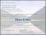 Necrologio Dieter Körber